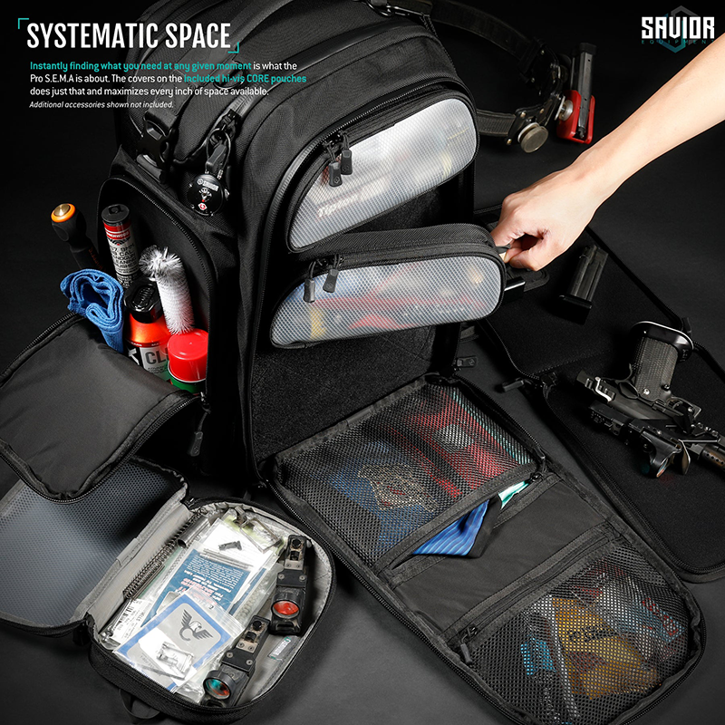 Ryggsäck Savior Equipment Pro SEMA Competition Backpack Svart