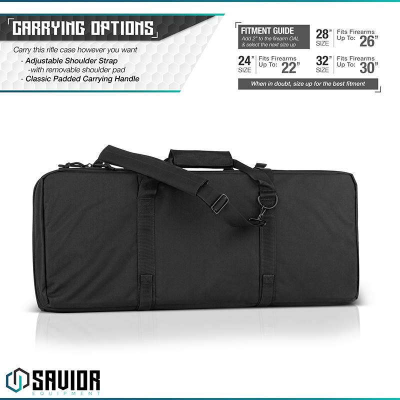 "Väska Savior Equipment American Classic 32"" Double Rifle Case Svart"