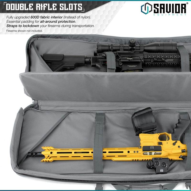 "Väska Savior Equipment Urban Warfare 42"" Double Rifle Case Grå"