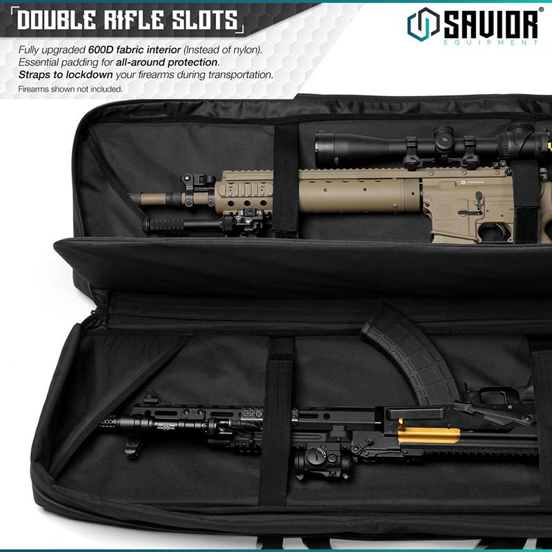 "Väska Savior Equipment Urban Warfare 51"" Double Rifle Case Svart"