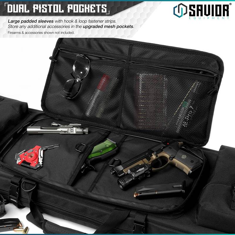 "Väska Savior Equipment Urban Warfare 51"" Double Rifle Case Svart"