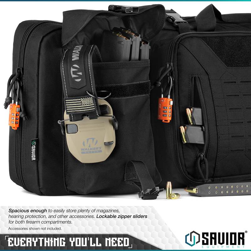 "Väska Savior Equipment Urban Warfare 51"" Double Rifle Case Svart"