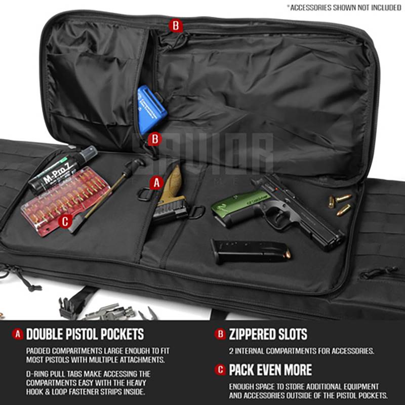 "Väska Savior Equipment American Classic 55"" Double Rifle Case Svart"