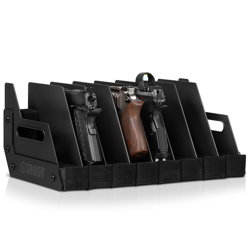 Väska Savior Equipment Pistol Rack 8-slot Svart