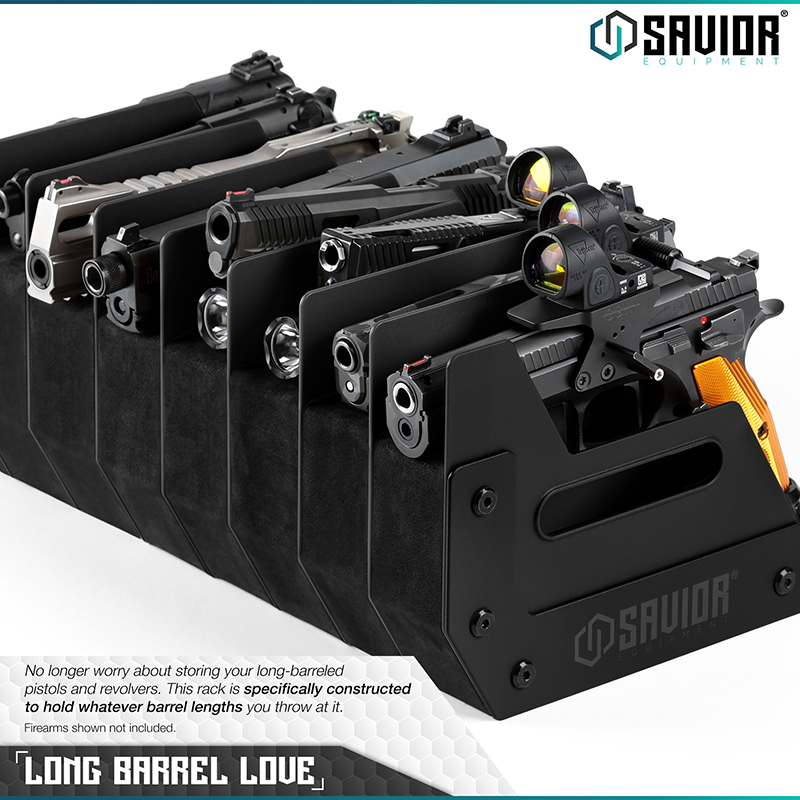 Väska Savior Equipment Pistol Rack 8-slot Svart