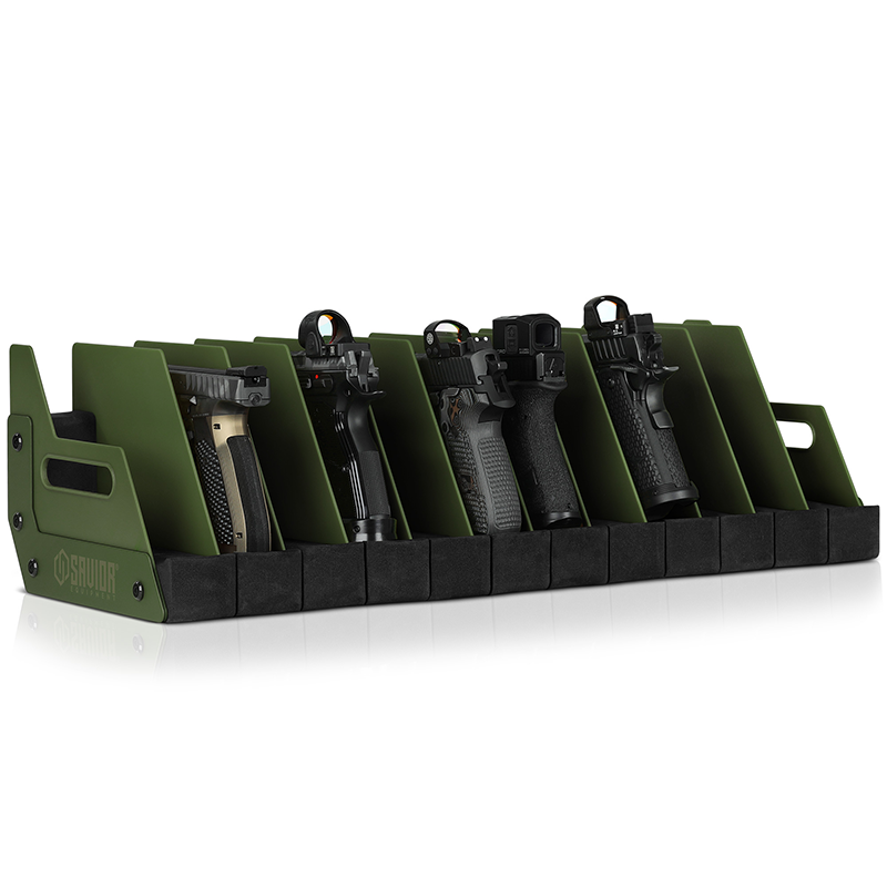 Väska Savior Equipment Pistol Rack 12-slot Grön