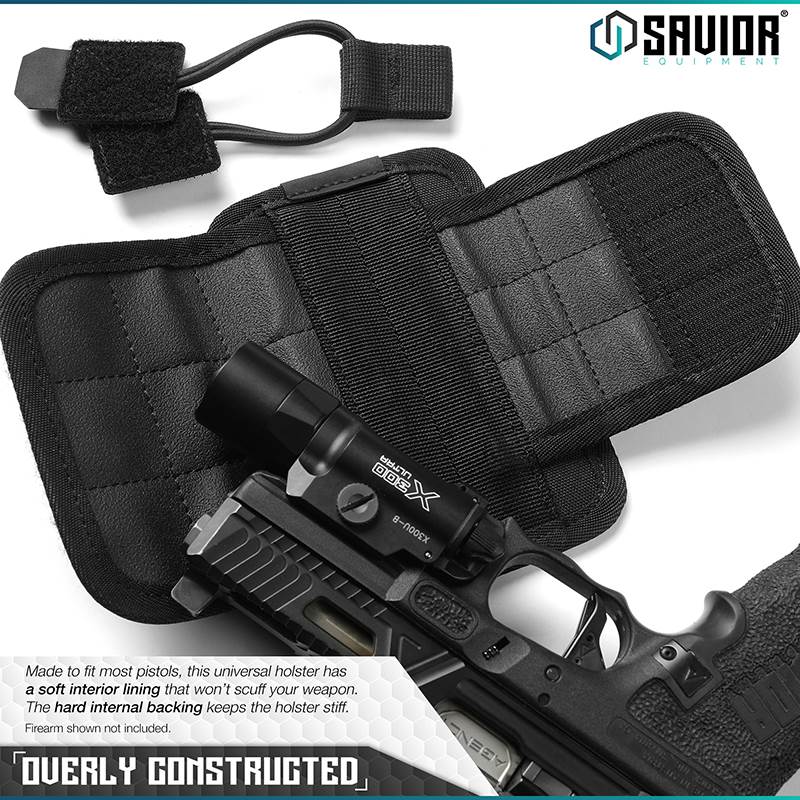 Hölster Savior Equipment Universal Pistol Holster Panel Svart